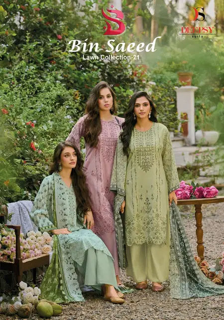 Bin Saeed Vol 21 By Deepsy Cotton Pakistani Plazzo Suits Suppliers In Mumbai
